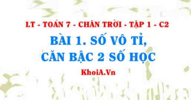 Khái niệm số vô tỉ là gì, Căn bậc hai số học là gì? cách tính căn bậc hai bằng máy tính? Toán 7 bài 1 Chương 2 Chân trời Tập 1